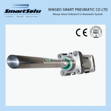 Spring Extend Doulbe Shaft Adjustable Cushion Type Dual Pneumatic Air Cylinder